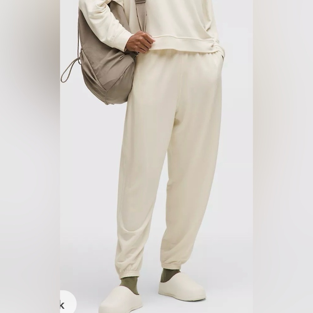lululemon athletica Cream Relaxed Track Joggers